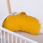 Tulimese Cestovní kojicí polštář MINI MUŠELÍN HOŘČICOVÝ – Zboží Mobilmania