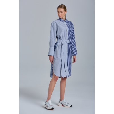 Gant D1. Wide Cuff Mix Stripe Dress