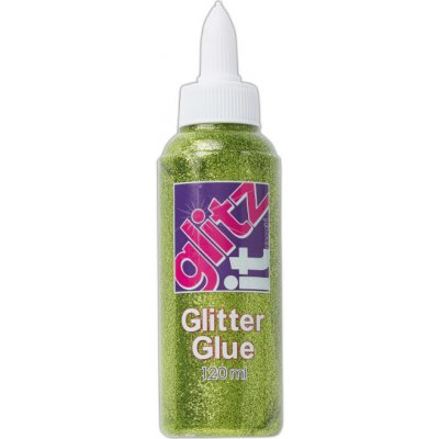 West Desing Třpytivé lepidlo 120ml zářivě zelené – Zboží Dáma
