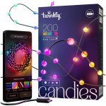 Twinkly Twinkly TWKP200RGB-G LED RGB Stmívatelný vánoční řetěz 200xLED 14 m USB Wi-Fi TW0051 – Hledejceny.cz