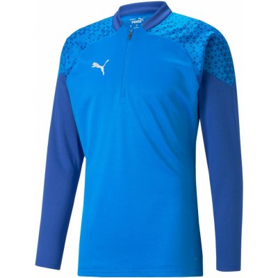 Puma TEAMCUP TRAINING 1/4 ZIP TOP modrá 657982-02