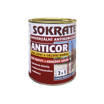 Sokrates Anticor 2v1 0,7kg základ na kov 0110 šedý