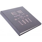 W ALL YOU NEED IS LOVE fotoalbum svatební klasické na fotorůžky BB-P60 30x31 – Sleviste.cz
