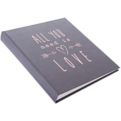 W ALL YOU NEED IS LOVE fotoalbum svatební klasické na fotorůžky BB-P60 30x31 – Sleviste.cz