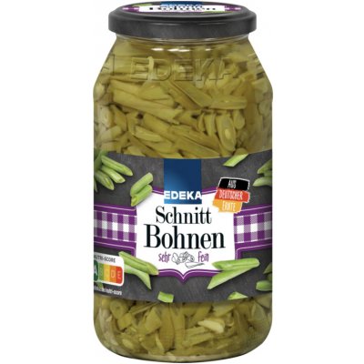 Edeka Krájené zelené fazole v nálevu 660 g – Zbozi.Blesk.cz