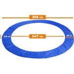 Aga kryt pružin na trampolínu 305cm modrá – Zboží Mobilmania