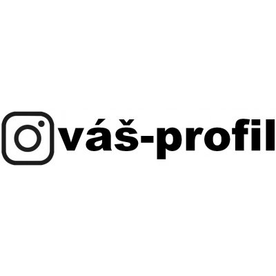 Samolepka - Instagram profil – Sleviste.cz