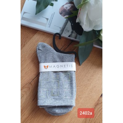 Dámské ponožky s aplikací 2402A grigio
