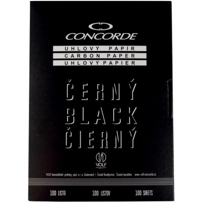 Concorde uhlový papír černá / 25 listů 33604 – Sleviste.cz