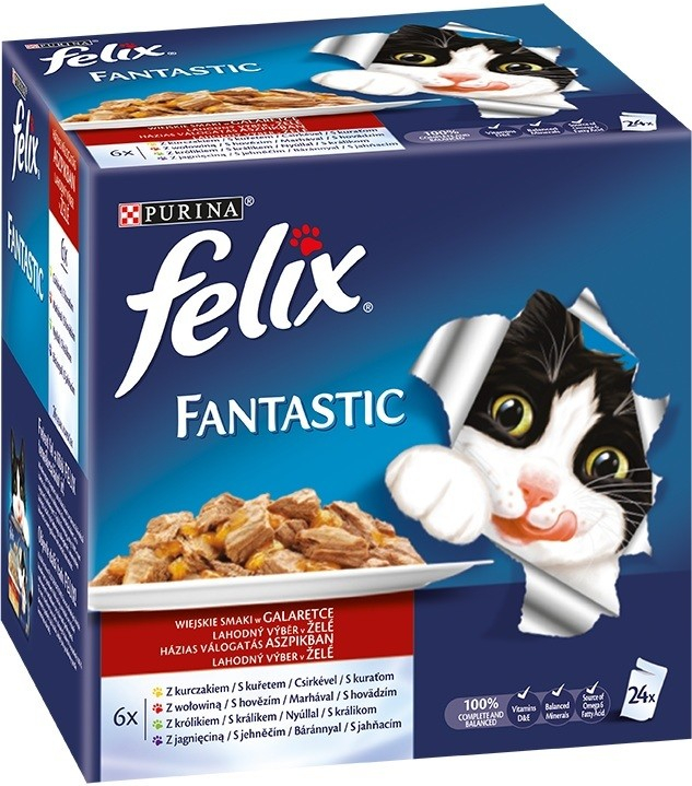 Felix Sensations Jellies v želé 24 x 85 g