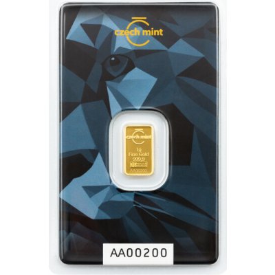Argor-Heraeus Deutschland GmbH Zlatá cihla Český lev 1 g – Zboží Dáma