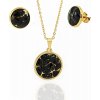 Foxette Souprava šperků černý obsidián JF_0314