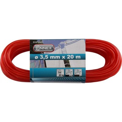 CONNEX PVC/PP prádelní šňůra, 3,5 mm × 20 m, různé barvy – Sleviste.cz