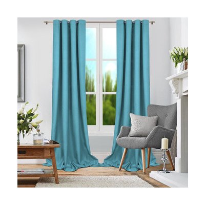Dekorační závěs s kroužky DEBORA modrá 1x140x250 cm (cena za 1 kus) MyBestHome – Sleviste.cz