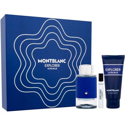 Montblanc Explorer Ultra Blue EDP 100 ml + EDP 7,5 ml + sprchový gel 100 ml dárková sada – Zboží Mobilmania