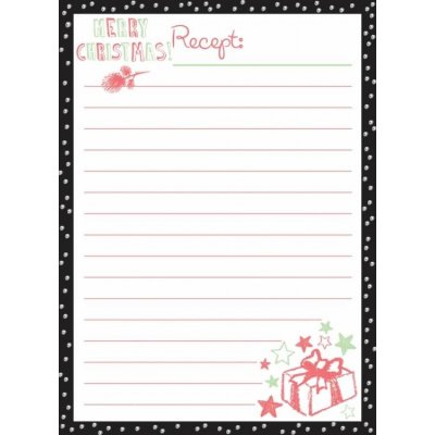 Alvarak Volné listy na recepty děrované A5 Merry Christmas 20 ks – Zbozi.Blesk.cz