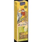 Vitakraft KRÄCKER tyčinky STŘEDNÍ PAPOUŠEK kiwi & citrus 180g – Sleviste.cz