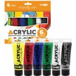 Junior Akrylové barvy 75 ml 6 ks sada Basic – Hledejceny.cz
