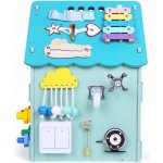 2Kids Toys Activity board Domeček modrý – Sleviste.cz