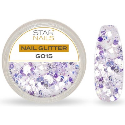 Starnails Nail Art zdobení glitter G015 – Hledejceny.cz