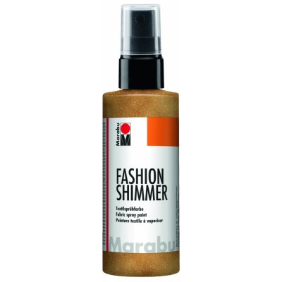 Barva na textil ve spreji Fashion-Shimmer Spray 100ml Zlatá