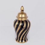Eurolamp | Keramická dóza 30x14,8 cm zlatá/černá | EU0500 – Hledejceny.cz