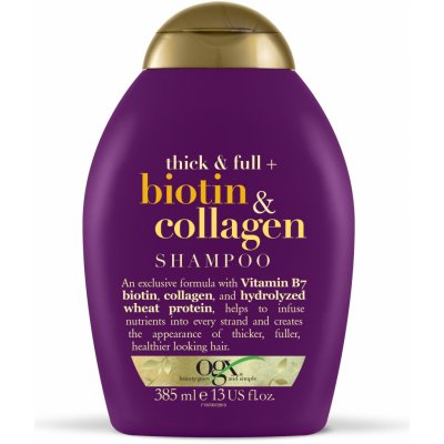 OGX šampon pro husté a plné vlasy biotin-kolagen 385 ml – Zbozi.Blesk.cz