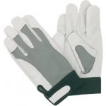 rukavice KERON Okuda kožené bílo/šedé – Zboží Dáma