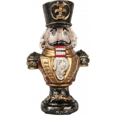 Clayre & Eef Vánoční dekorace busta Louskáček - 9*6*15 cm – Hledejceny.cz