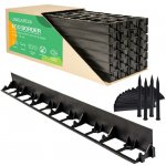 Unigardia Eco Neviditelný obrubník 7,8 cm x 24 m se 100 kolíky černá 1 ks – Hledejceny.cz