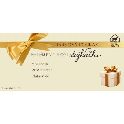 Stajknih.cz Dárkový poukaz na nákup v e-shopu – POSÍLÁME NA E-MAIL Dárkový poukaz: 2000 – Hledejceny.cz
