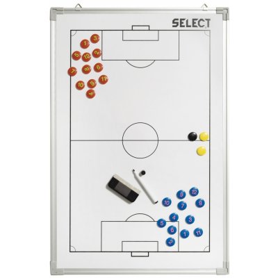 Taktická tabule Select Tactics board alu football bílá