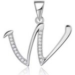 Nubis Stříbrný přívěšek iniciála písmeno NB 4495 M – Zboží Mobilmania