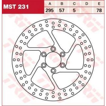 TRW MST231 brzdový kotouč, přední SUZUKI VS 1400 GLPT/GLPV Intruder rok 87-05