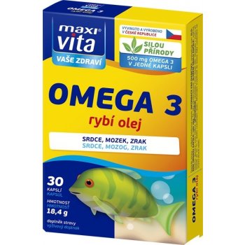 MaxiVita Omega3 rybí olej 30 kapslí