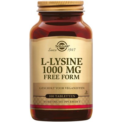 Solgar L-Lysine, 1000 mg, 100 tablet – Hledejceny.cz