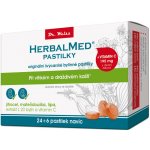 HerbalMed pastilky Jitrocel Mateřídouška Lípa Vitamín C 24+6 pastilek – Hledejceny.cz
