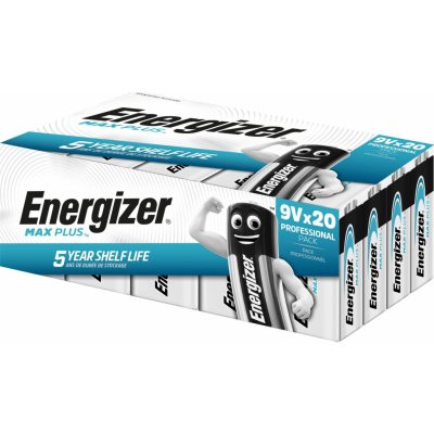 Energizer MAX Plus Professional 9V 20ks EIM005 – Zboží Mobilmania