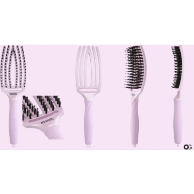 Olivia Garden Fingerbrush Combo Medium Ethereal Lavender kartáč levandulový – Zboží Dáma