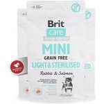 Brit Care Mini Grain-free Light & Sterilised Rabbit & Salmon 2 kg – Sleviste.cz