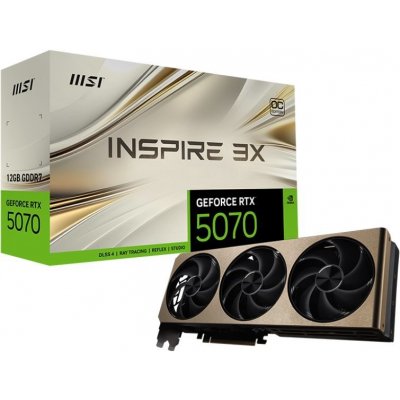 MSI GeForce RTX 5070 12G INSPIRE 3X OC – Hledejceny.cz