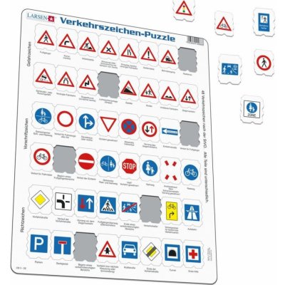Larsen Dopravní značky 48 dílků – Zboží Dáma