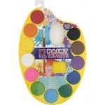 Grafix Paleta s vodovými barvami a štětcem Žlutá – Zboží Dáma