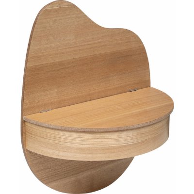 Atmosphera for kids Dekorační nástěnná police OLM, 49,5 x 39,5 cm hnědá – Sleviste.cz