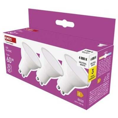 EMOS LED žárovka Classic MR16 GU10 7 W 60 W 806 lm – Hledejceny.cz