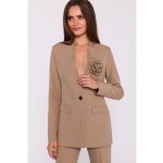 Stylove dámské sako Qudel S370 béžová – Zboží Dáma