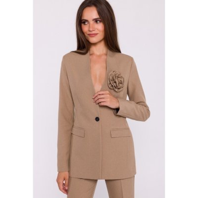 Stylove dámské sako Qudel S370 béžová – Zboží Dáma