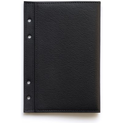 Obal na diář A6 kožený černý Barva Černá Kůže Elegant – Zboží Dáma