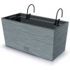 Květináč a truhlík Prosperplast Závěsný truhlík Furu Case W 39,5 x 18,5 cm beton