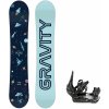 Snowboard set Gravity Pluto junior + vázání S230 23/24